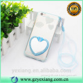 Phone accessory heart mirror stand back cover for oppo a37 tpu protective case